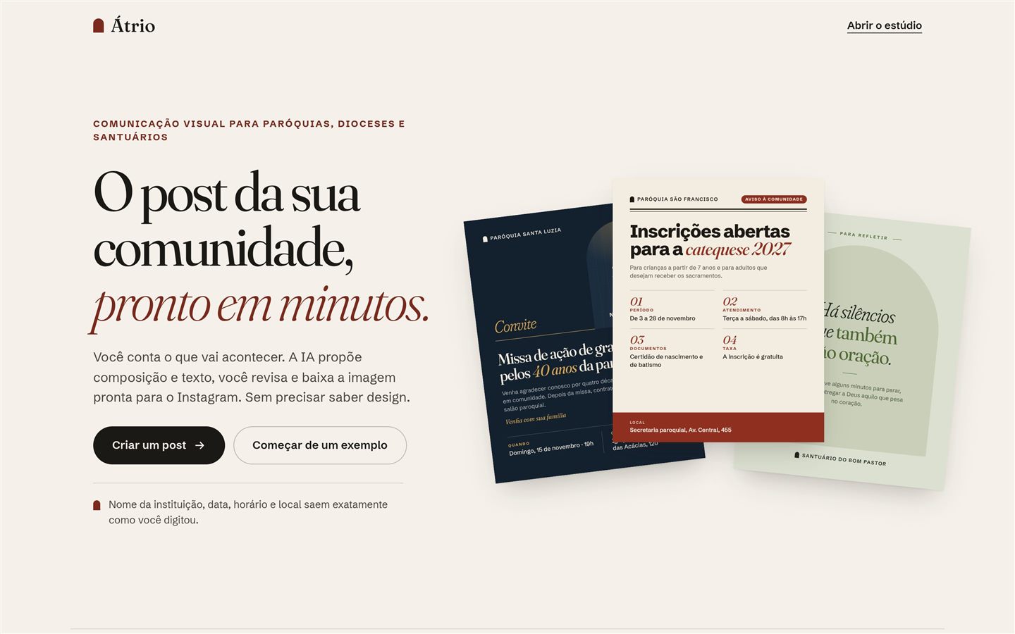 Atrio web app