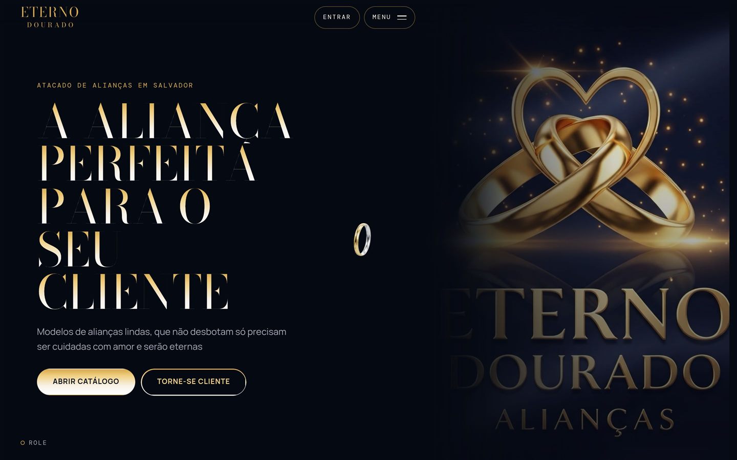Eterno Dourado website